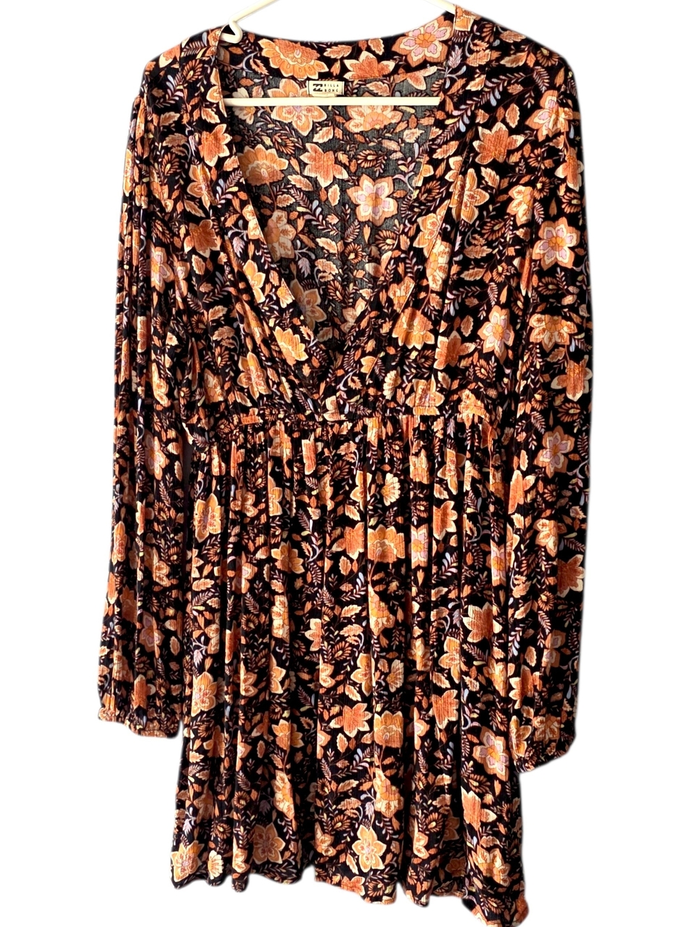 Billabong Floral Mini Dress XL Cottagecore Boho